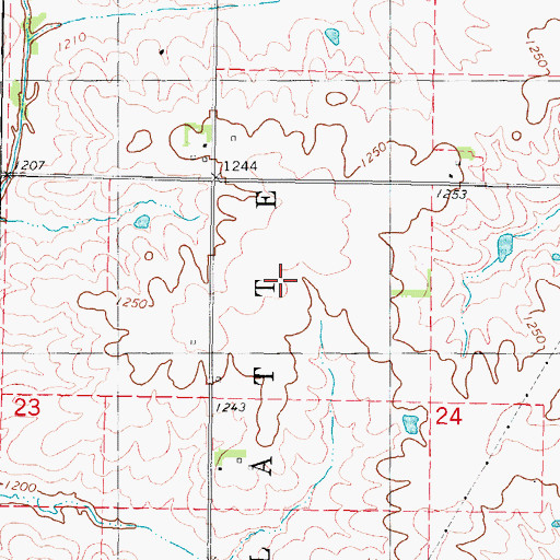 Topographic Map of Lone Office Post Office (historical), IA