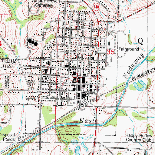 Topographic Map of Family Vision Center, IA