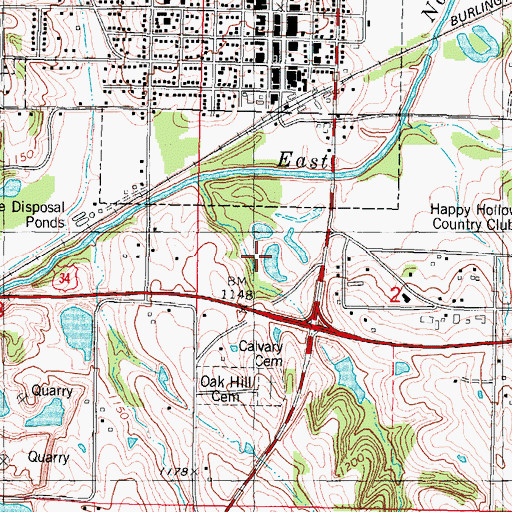 Topographic Map of Grace Tabernacle Assembly of God Church, IA