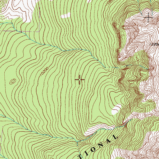 Topographic Map of Alder Creek Trail, CO