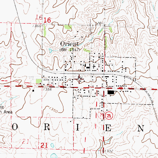 Topographic Map of ABC City Park, IA