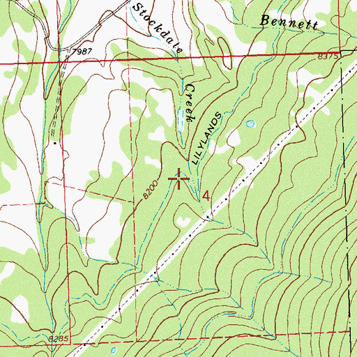 Topographic Map of Lilylands Intake, CO