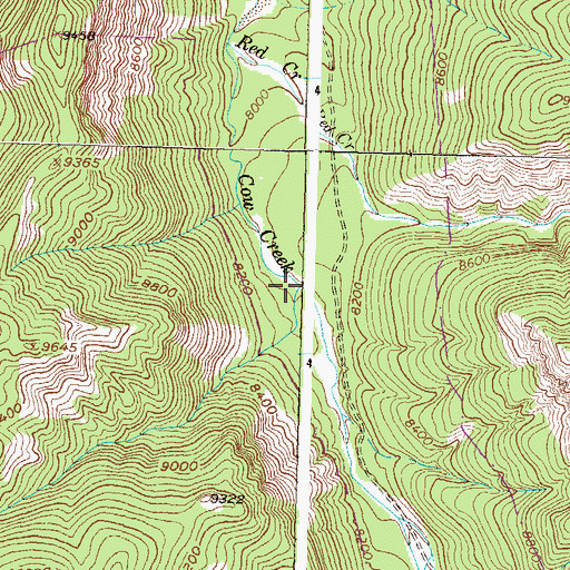 Topographic Map of Winchester Gulch, CO