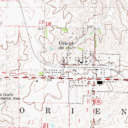 Topographic Map of United Church of Christ, IA