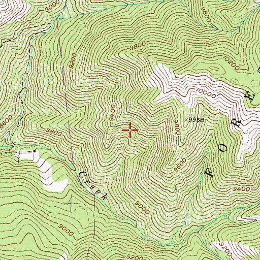 Topographic Map of Thistle Park, CO