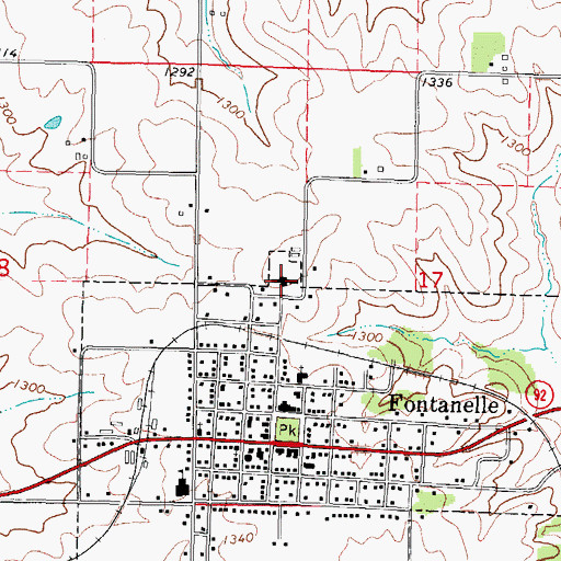 Topographic Map of Good Samaritan Center, IA