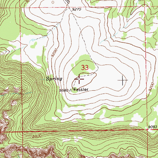 Topographic Map of Pinon Mesa, CO