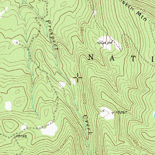 Topographic Map of Telluride Ski Area, CO