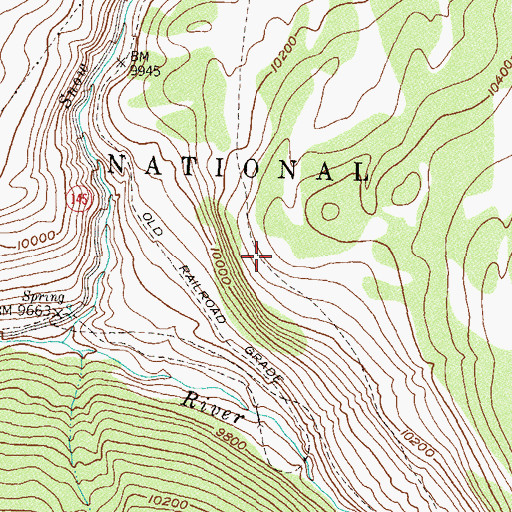 Topographic Map of East Fork Trail, CO