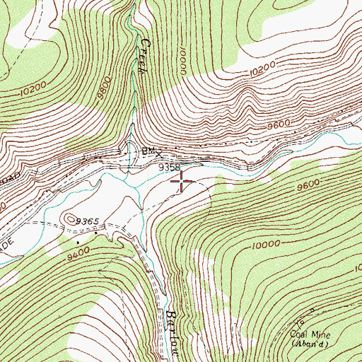 Topographic Map of Cayton Campground, CO