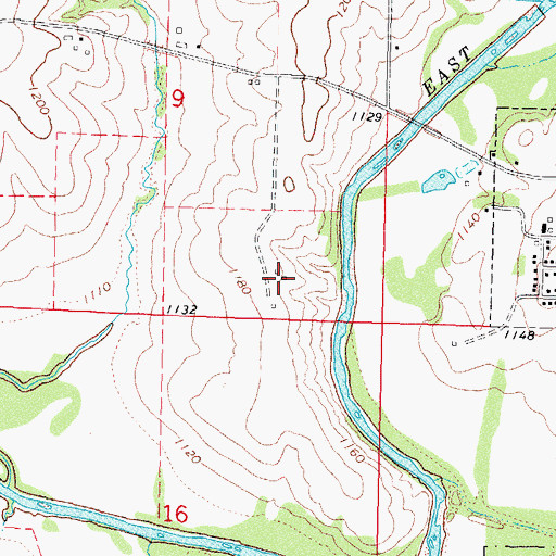 Topographic Map of Hitchcock House, IA
