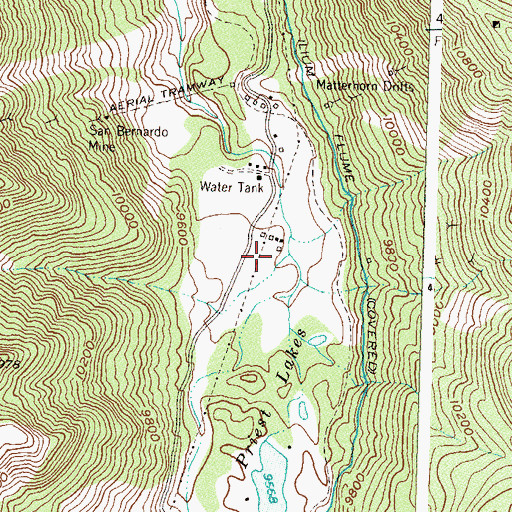 Topographic Map of Matterhorn Work Center, CO