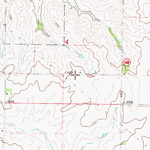 Topographic Map of Congregational Church, IA