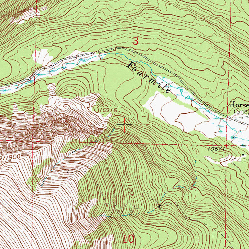 Topographic Map of Limber Grove Trail, CO