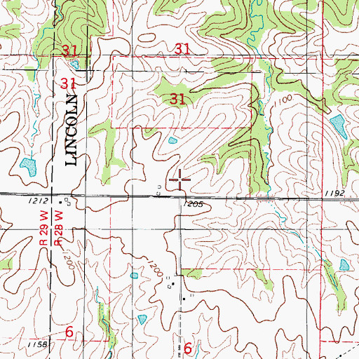 Topographic Map of McPherson Post Office (historical), IA