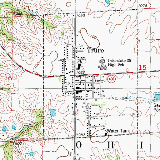 Topographic Map of Congregational Christian Church, IA