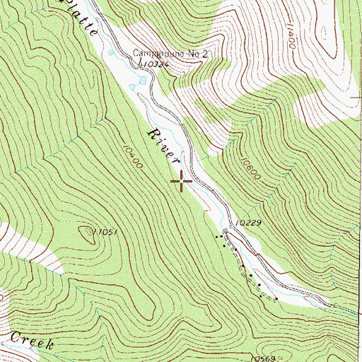 Topographic Map of Weston Pass Campground, CO