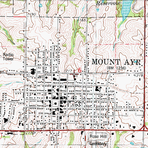 Topographic Map of G and I Feed and Grain Elevator, IA