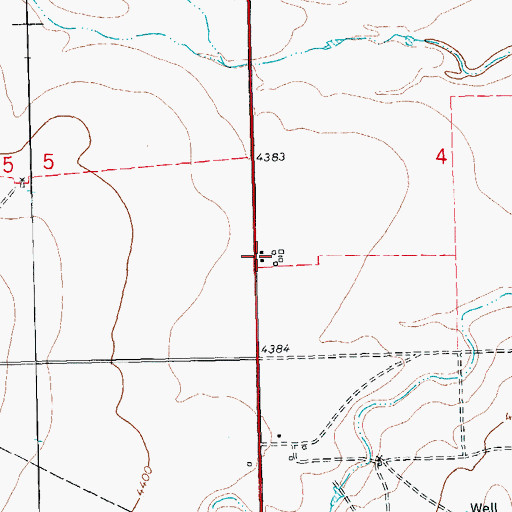 Topographic Map of Carrizo Forest Service Station, CO