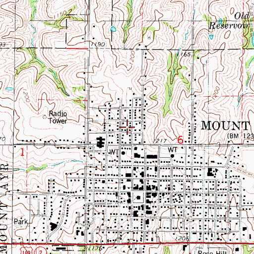 Topographic Map of Seventh Day Adventist Church, IA