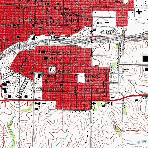 Topographic Map of Abundant Life Church, IA