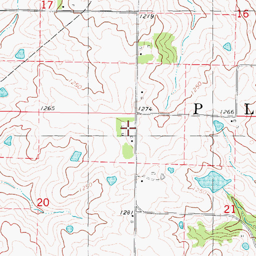 Topographic Map of Union City Post Office (historical), IA