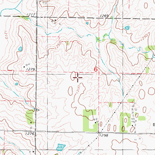 Topographic Map of Ide Family Cemetery, IA