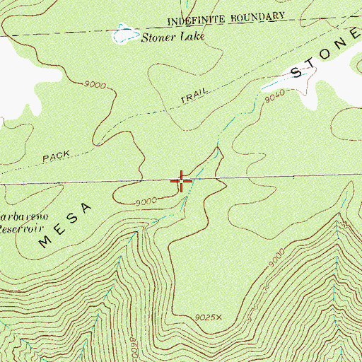 Topographic Map of Long Draw Reservoir, CO