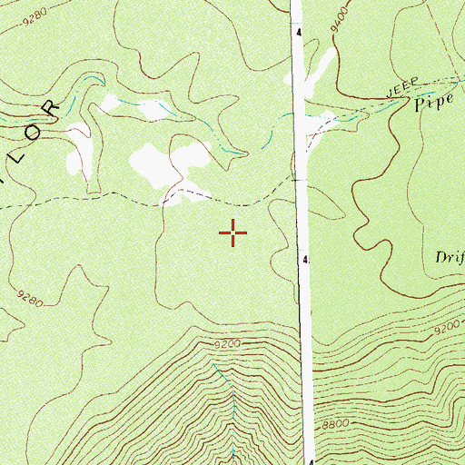 Topographic Map of Small Reservoir, CO