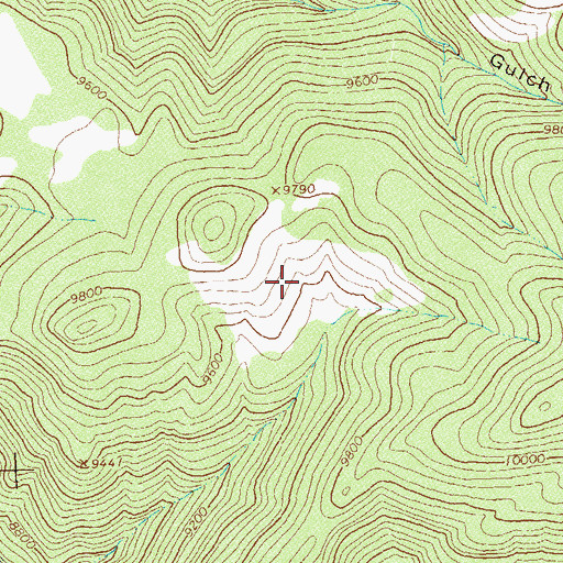 Topographic Map of Park Reservoir, CO