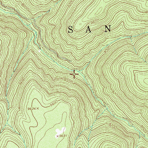 Topographic Map of East Canyon, CO