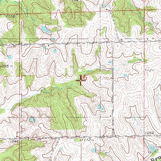 Topographic Map of Clinton Cemetery, IA