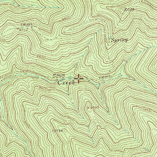 Topographic Map of Ryman Trail, CO