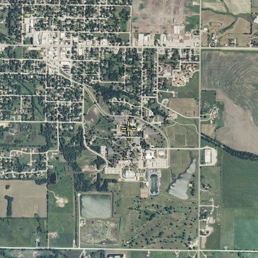Aerial/Satellite Image of Walker Residence hall, IA