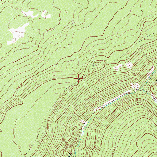 Topographic Map of Stoner Mesa Trail, CO