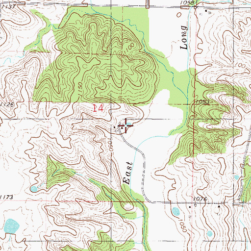 Topographic Map of Riley Post Office (historical), IA