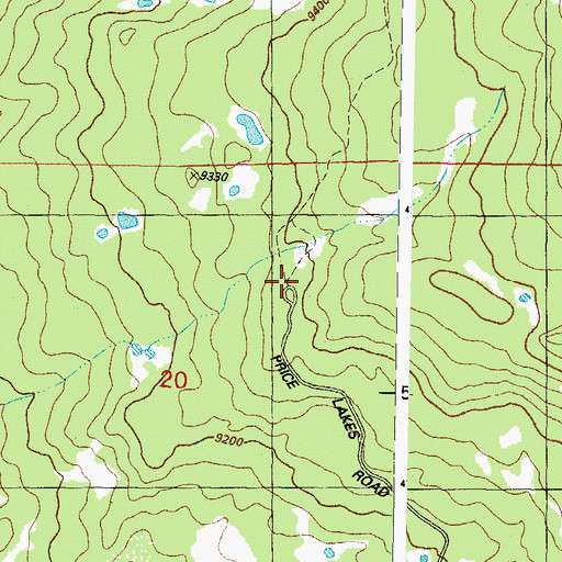 Topographic Map of Navajo Peak Trailhead, CO