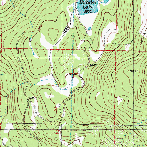 Topographic Map of V Rock Trailhead, CO
