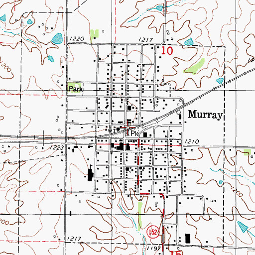 Topographic Map of Murray, IA