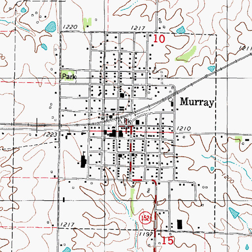 Topographic Map of Murray Medical Clinic, IA