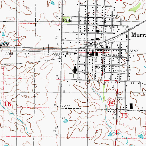 Topographic Map of Murray Elementary School, IA