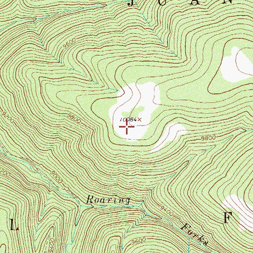 Topographic Map of Ridgetop Reservoir, CO