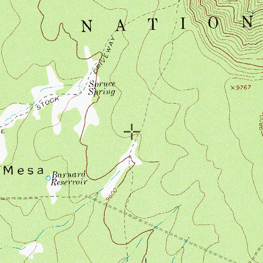 Topographic Map of Morrison Trail, CO