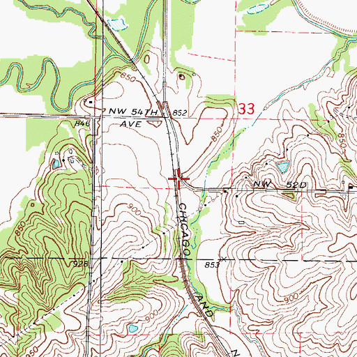 Topographic Map of Lida (historical), IA