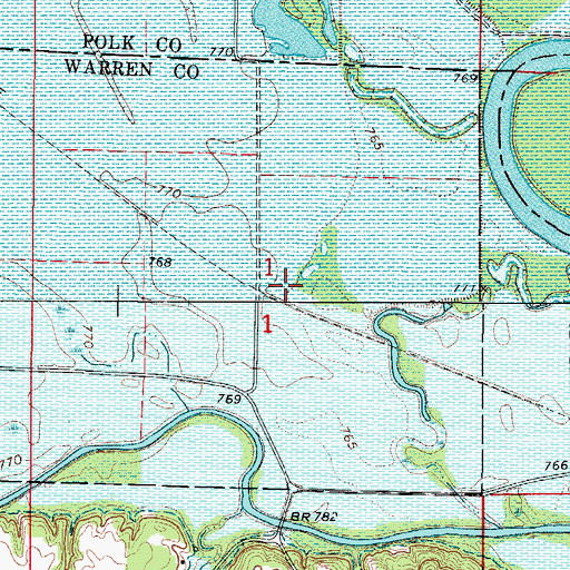 Topographic Map of Clarkson (historical), IA