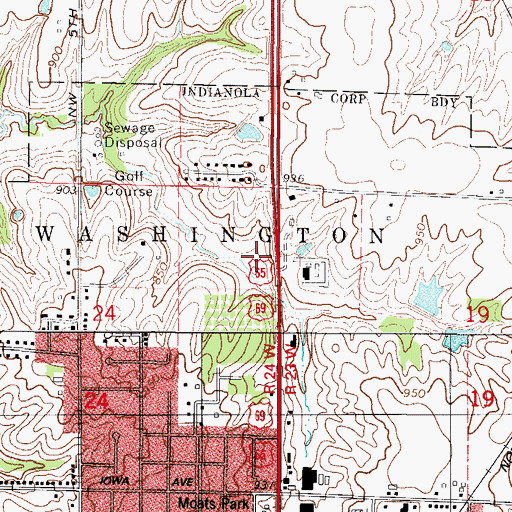 Topographic Map of National Balloon Museum, IA