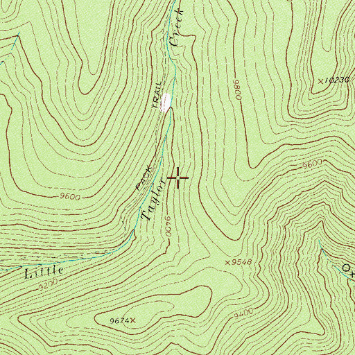 Topographic Map of Bear Reservoir, CO