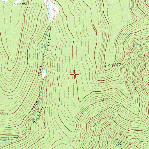 Topographic Map of Lost Reservoir, CO