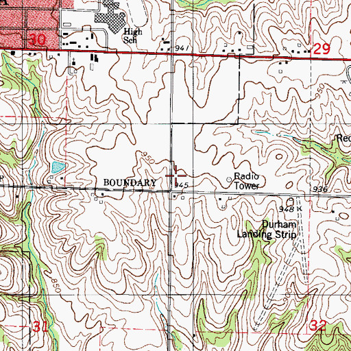 Topographic Map of Indianola Community Church, IA