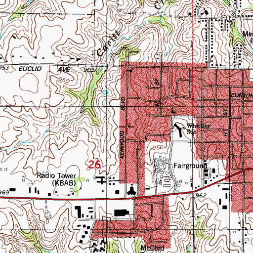 Topographic Map of Good Shepard Evangelical Lutheran Church, IA
